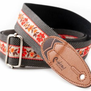 RightOnStraps Surf Textil gitár heveder Hawaii Black